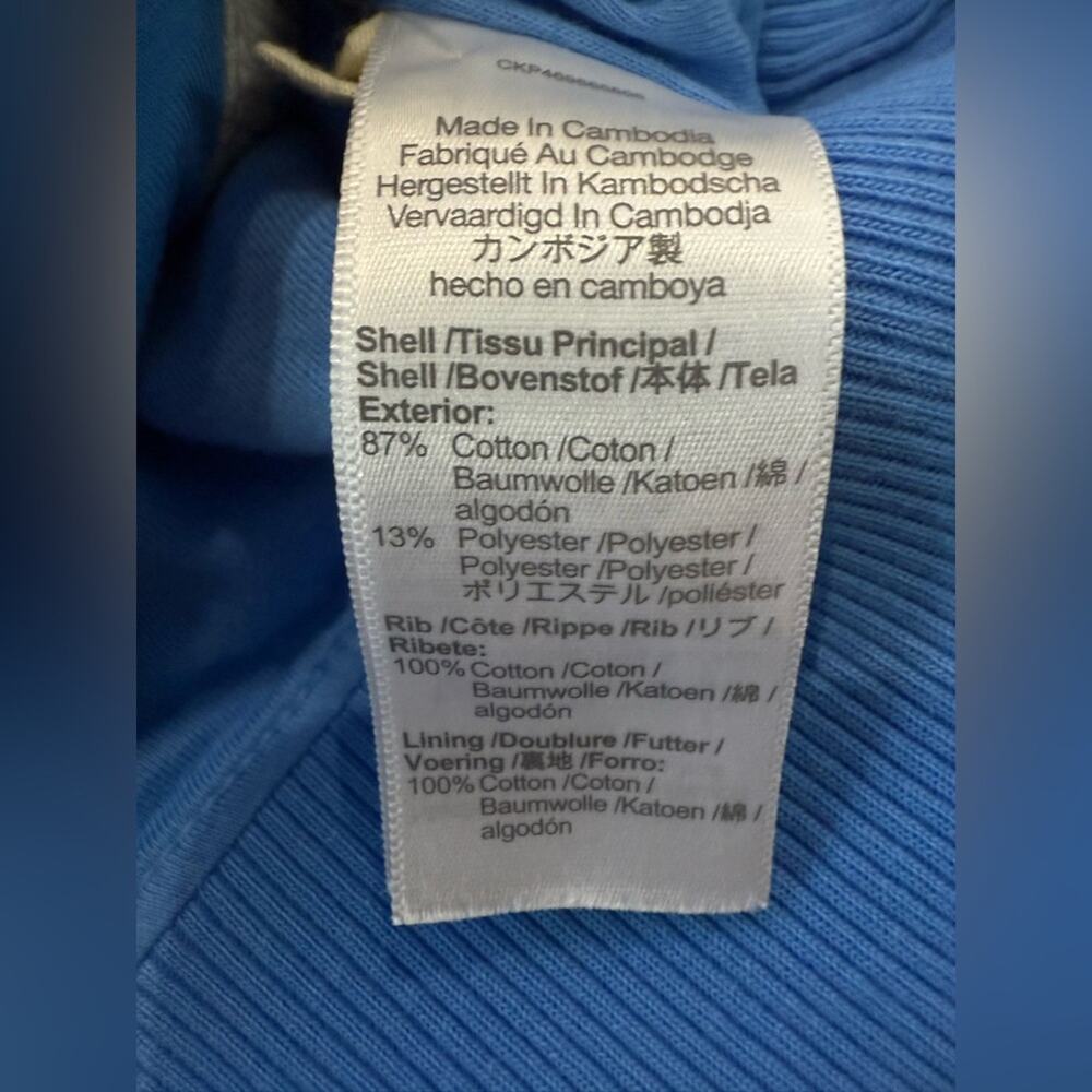 NWT MWL Madewell Terry Ribbed Bralette Oasis Blue Size XL - Picture 7 of 9